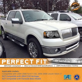 WEELMOTO Headlights Assembly for 04-08 Ford F150 Pickup/06-08 Mark LT, Headlamp Replacement for 2004-2008 F150 Headlight Assembly Black Housing