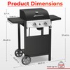 Propane Gas Grill 21000 BTU with 2-Burner,325 sq.in. Outdoor BBQ