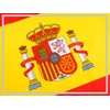 Aricona Spanish National Flag with Brass Eyelets, Weatherproof Flag for