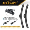ABLEWIPE Windshield Wiper Blades Beam wiper 22" + 21" fit