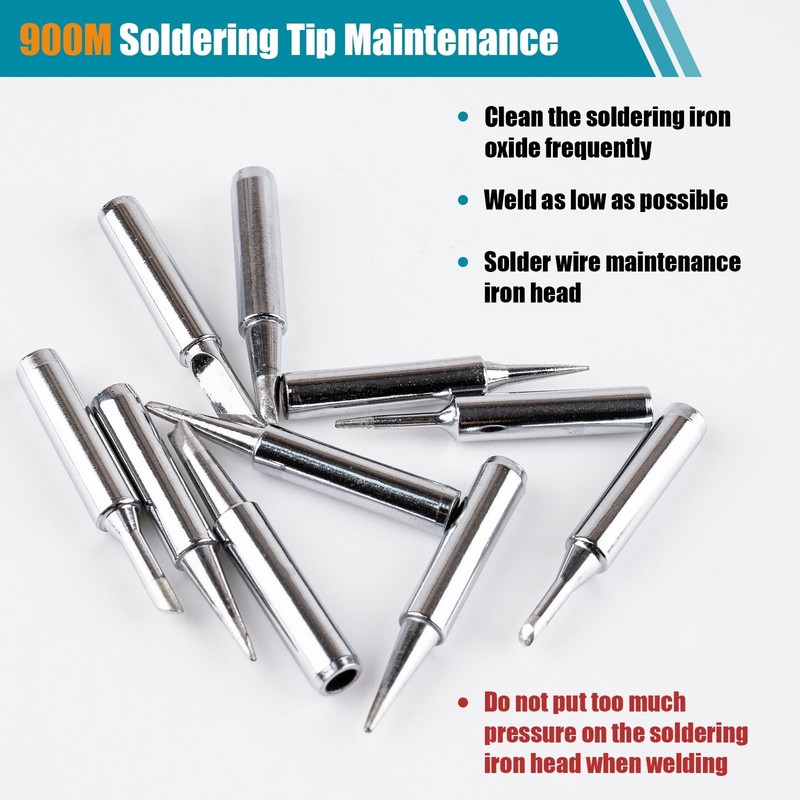 Dzxin Soldering Iron Tips, 10 Pcs 900M Soldering Iron Tips