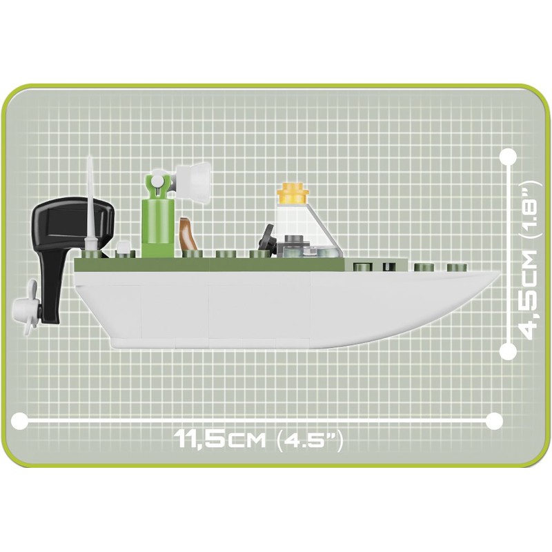 Cobi COB02154 Small Army - Shark Patrol Boat (60 Pcs)