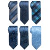 Passabin Tie For Men Necktie Woven Jacquard Neck Ties Set