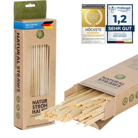 Organic Wheat Straws, Reusable, Environmentally Friendly Drinking Straws, Set of 100