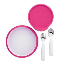 OXO Tot 4-Piece Feeding Set, Pink
