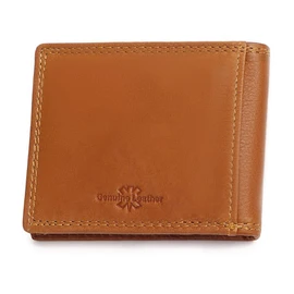 Carteras para Caballero con Clip Para Dinero, Billetera para Hombre Piel Minimalista, Cartera de Cuero Bifold con 9 Ranuras para Tarjetas de Crédito, Regalo para Hombre (Marrón)