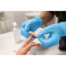 Care Plus Medical Nitrile Examination Gloves Blue Disposable Large 1000 Count