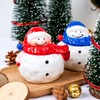 Jar Resin Molds with Lid Snowman Shape Silicone Mold for