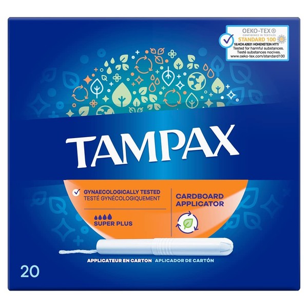 Tampax Super Plus Lot de 20 tampons en carton
