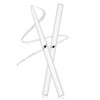 Wavuketu White Eyeliner Pencil Waterproof Retractable Cream Gel Eyeliner Smudge-proof