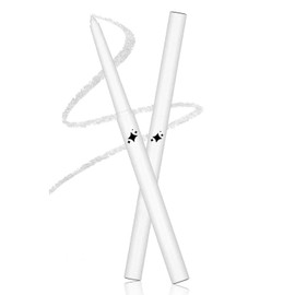 Wavuketu White Eyeliner Pencil Waterproof Retractable Cream Gel Eyeliner Smudge-proof Hypoallergenic (01# white shimmer)