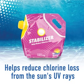 TropiClear Pool Stabilizer – Protects Chlorine & Reduces UV Loss | Cyanuric Acid Pool Stabilizer for Salt & Chlorine Pools, Stabilizer for Swimming Pools to Maintain Balanced Water Chemistry (4 Lb)