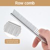 2 pack macrame fringe comb set stainless steel comb for