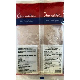 Black Salt Powder Kala Namak by Chandru's -200g (7Oz) Pack