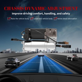 YXPCARS Air Suspension Compressor for Air Ride Pump, for Bentley Continental 2003-2012 W12 6.0L/ 2003 Continental V8 6.8L, for Volkswagen Phaeton 2004 2005 2006 W12 6.0L V8 4.2L Parts# 3D0616005