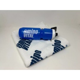 Amino Vital Golf Towel Tour Issue PGA Tour Caddy White Cotton 42X24" W/ Bottle