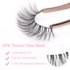 KSYOO Cat Eye Lashes Wispy Natural Look, D Curl 10-18mm