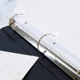 BAZIC Products Reinforcement Label Round 1/4", Hole Reinforcements Stickers, White Color Self Adhesive Labels for Paper Sheet Binder (544/Pack), 24-Packs