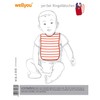 Wellyou Curling Bibs Pack of 3 Nickel-Free Poppers 100% Cotton