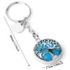 Jxuzh Tree of Life Key Ring Gemstone Key Ring Tree