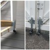 Skelang 2" Spring Loaded Gate Caster, Retractable 2-1/2" Swivel Wheel