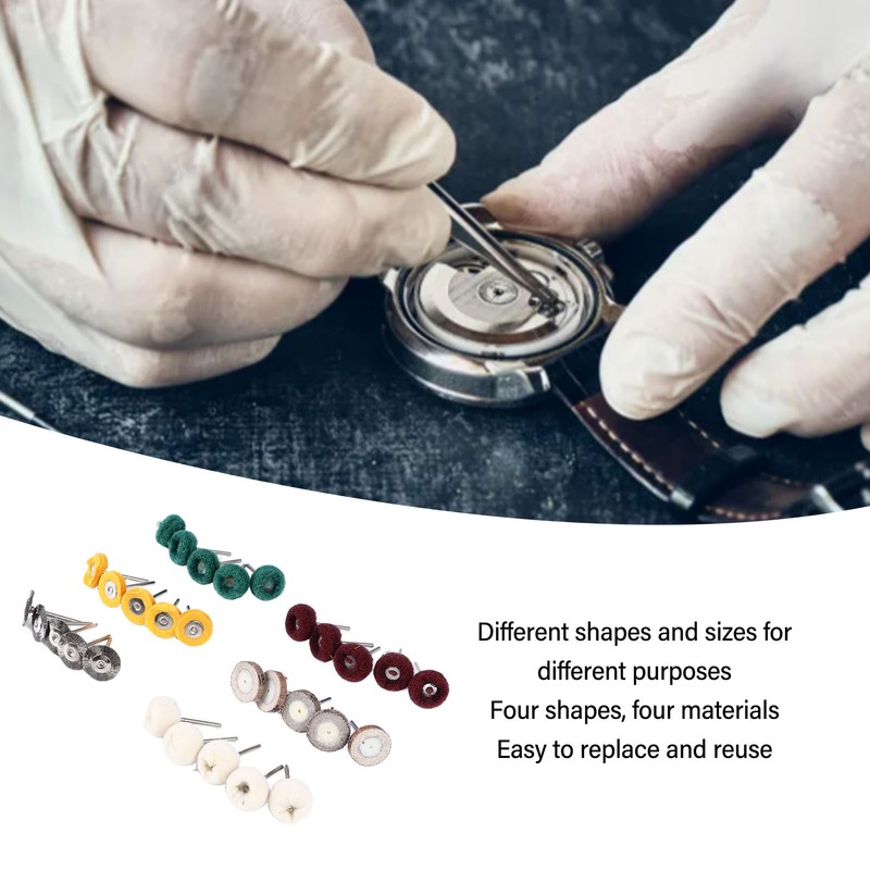 30Pcs Polishing Buffing Wheel Kit Metal Rust Removal with 0.4cm