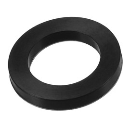 sourcing map Nitrile Rubber Flat Washer 1/2 3/4 Inch DN20 Gasket for Wrench Type Quick Connector, Black