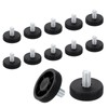 sourcing map 12Pcs M10 Thread Furniture Feet Levelers, 40x17mm Adjustable