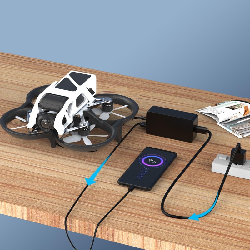 VUOHOEG 65W USB C Portable Charger Compatible with DJI/Specta Flip/Mini