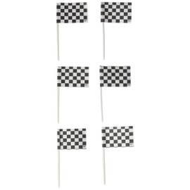 Racing Checkered Flags Cupcake Picks