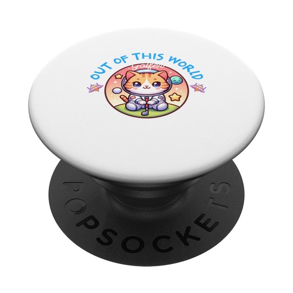 Nicht von dieser Welt Golfer Kätzchen Astronaut Katze Golfen PopSockets