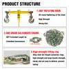 Chain and Binder Kit 5/16in-3/8in，G80 Chains Heavy Duty Ratchet Load