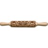 Rolling Pin Embossed with Folk Floral Pattern for Baking Engraved