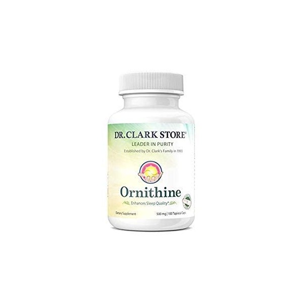 Dr Clark Store, Ornithine Vegetarian Supplement, 500 mg, 100 Tapioca Capsules