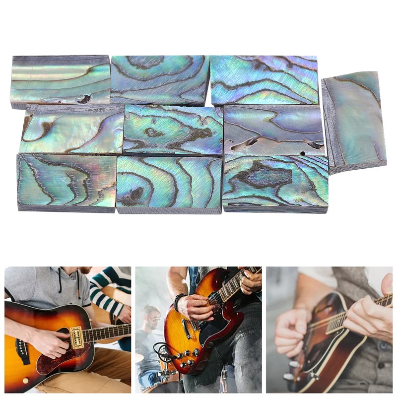 10Pcs Abalone Shell Inlay Natural Guitars Inlay Material Guitar Fretboard