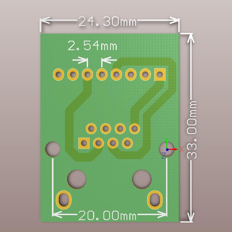 2 pieces RJ45 8pin Ethernet single female terminal breakout board,