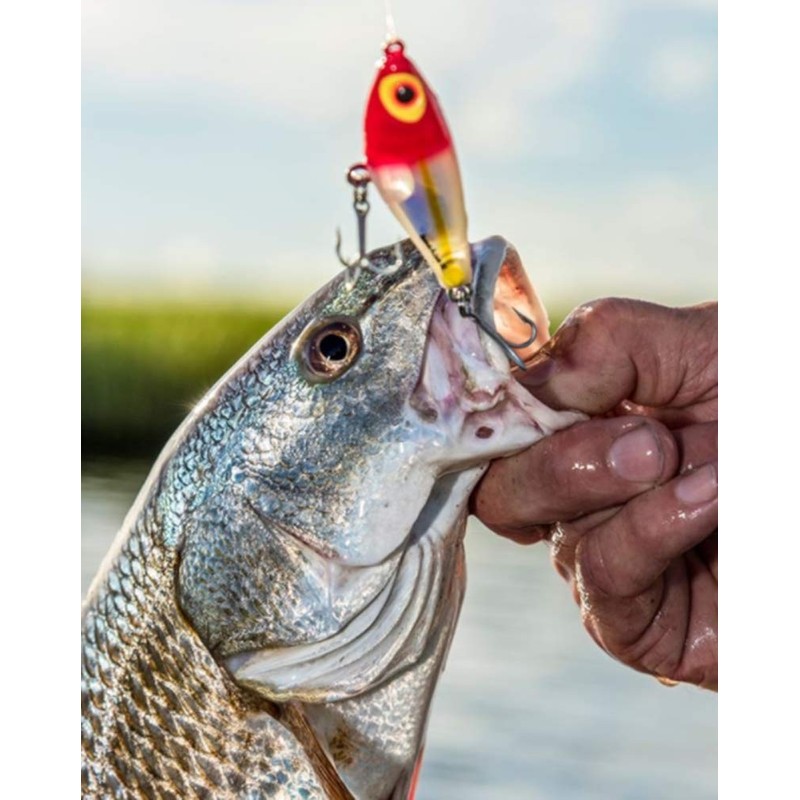 Bomber Lures BSWDTL3348 Saltwater Grade Badonk-A-Donk Low Pitch, Silver Flash/Pink