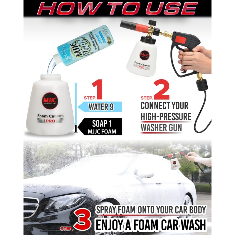 MJJC Foam Cannon Pro V2.0 (Thicker Snow Foam Technology) with