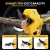 Electric Pruning Shears, Lopper 1.5-2In(50mm),2 * 2000mAh 21V Battery, Professional