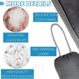 Door Draft Stopper 36 Inches Length x 4 Inches Width, Weighted Under Door Noise Blocker, Heavy Duty Under Door Draft Blocker Bottom Door Seal Noise and Air, Door Guard Saving Energy - Gray