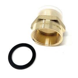 G Thread (Metric BSPP) Female to NPT Thread Male Pipe Fitting Adapter - Lead-Free (1 1/4" x 1 1/4" (1 Piece))