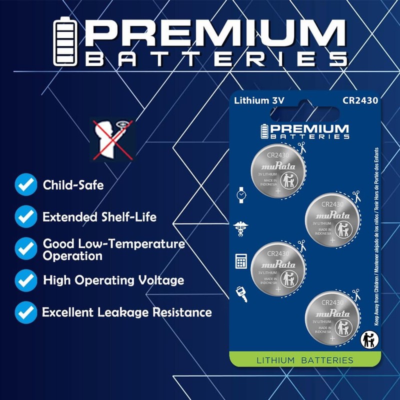 Premium Murata CR2450 Lithium 3V Coin Cell - Japanese Engineered