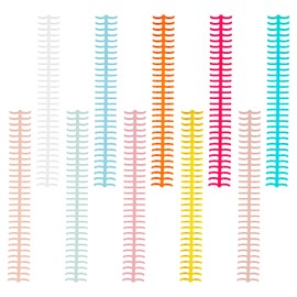 Tabanzhe Binding Spines-10PCS Binding Spine Combs 30 Holes Plastic Click Book Spiral Binder Coils Rings for Student Teacher Document File School Office Supplies