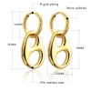 Waterproof 18K Gold Plated Stainless Steel Chunky Chain Big Pig