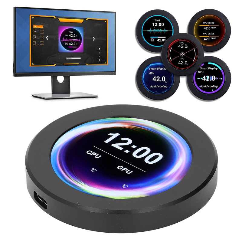 AIO Display Screen Upgrade Kit 2.1in CPU Liquid Cooler LCD