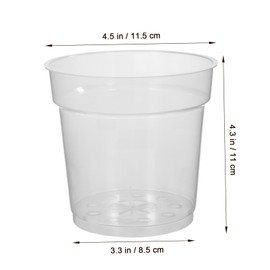 FUNOMOCYA Pack of 10 Nursery Cups Phalaenopsis Flower Pots Trays Orchid Pot Planter Orchid Planter Transparent Nursery Pot Garden Pot Transparent