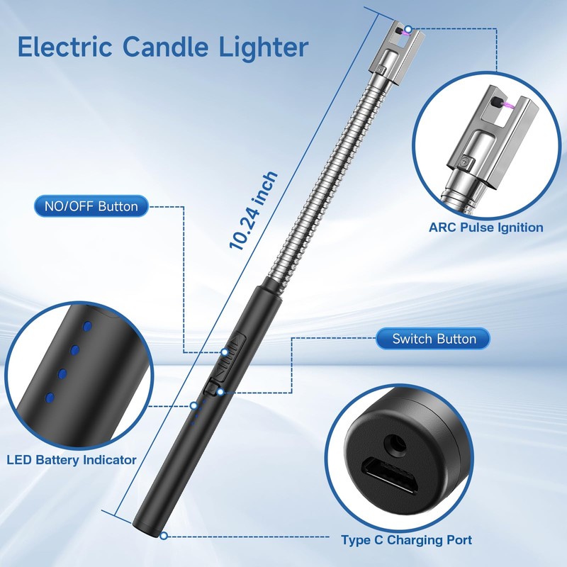 Flame bird 2 Pack Flexible Multi-Purpose Lighter, Long Butane Torch