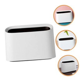 Ciieeo Desktop Trash Can Small Multi Functional Wastebasket for Home Office Car Sturdy Material Capacity Rounded Corners for Makeup Tables Counters Cabinets
