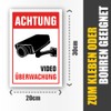 Videoüberwachung Sign, 20 x 30 cm, 3 mm Thick Hard