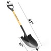 HIGHLIGHT Shovel for Digging,Round Shovel, Garden Tool with D-Handle, 41